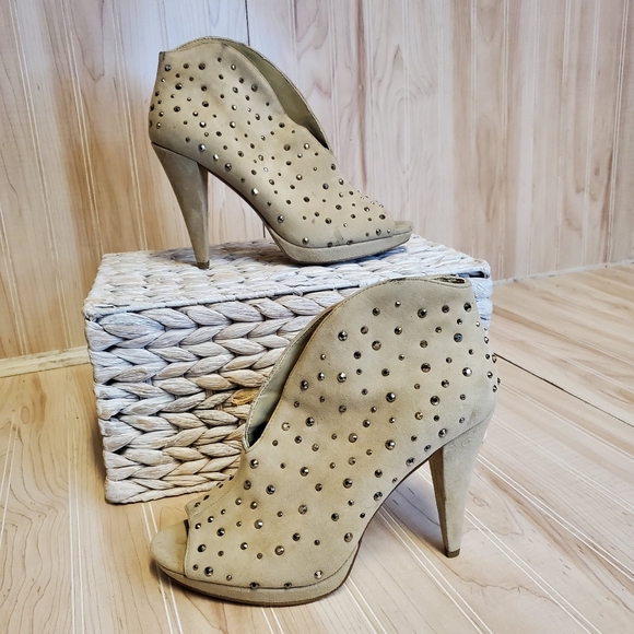 Inc International Concepts Tiara Open Toe Bootie Bisque Beige Size 6.5 M - Picture 1 of 9